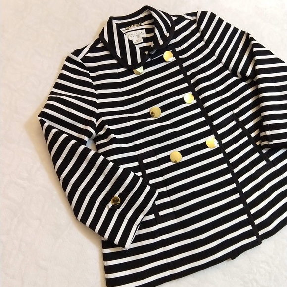 kate spade Jackets & Blazers - Kate Spade New York Stripe Peacoat double breasted
